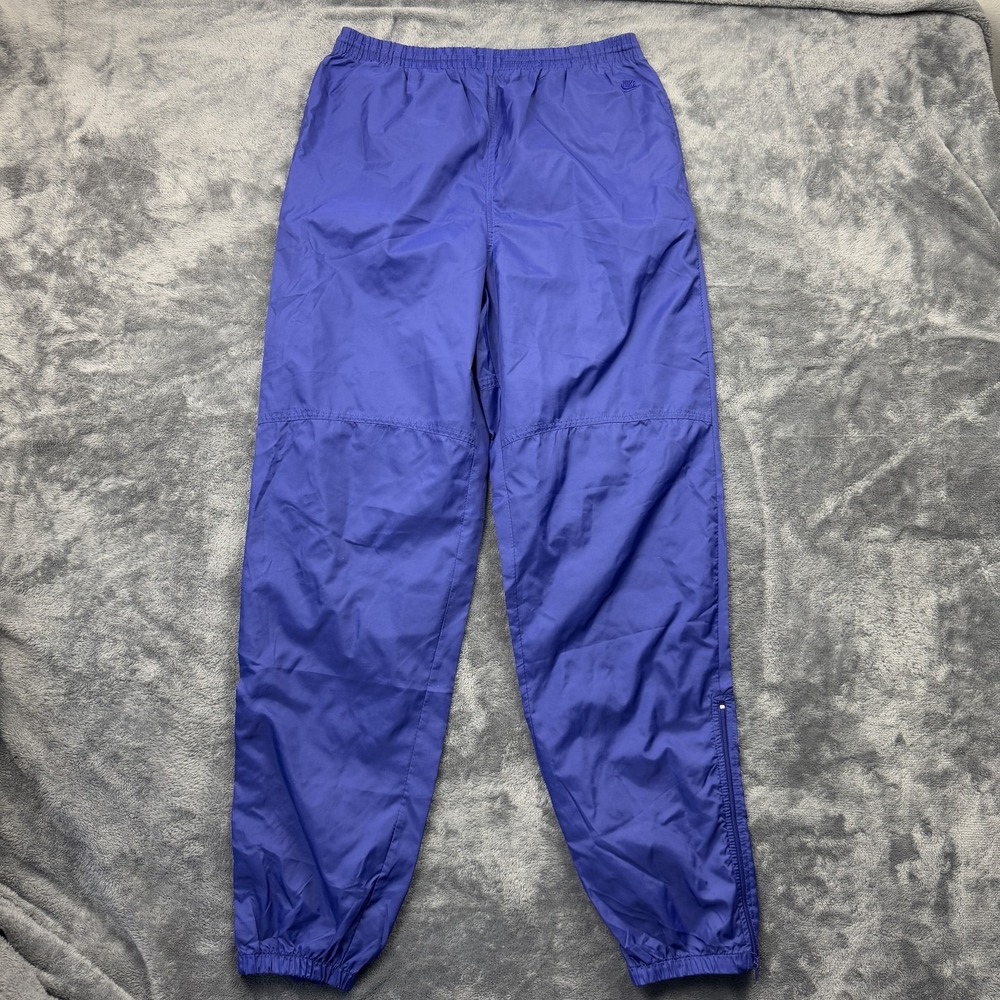 Vintage Nike Pants Mens Medium Nylon Windbreaker Track Athletic Zip‎ 90s